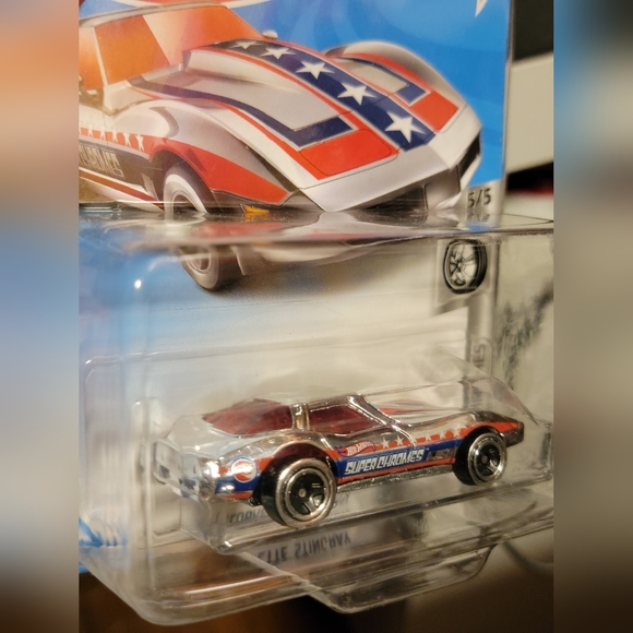 2019 Hotwheels Super Chromes Corvette Stingray Treasure Hunt. - Picture 12 of 14